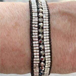Stella & Dot Crystal Single Wrap Bracelet